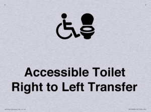 Accessible Toilet with Right to Left Transfer